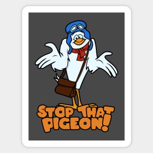 Cartoon pigeon. Sticker